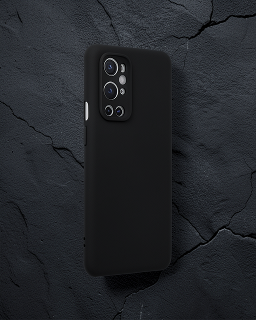 One Plus 9 Pro Kılıf Nano İçi Kadife Silikon - Siyah