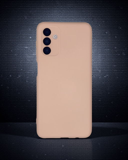 Samsung Galaxy A04s Kılıf Nano İçi Kadife Silikon - Pudra