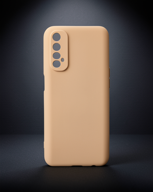 Realme 7 Kılıf Nano İçi Kadife Silikon - Pudra