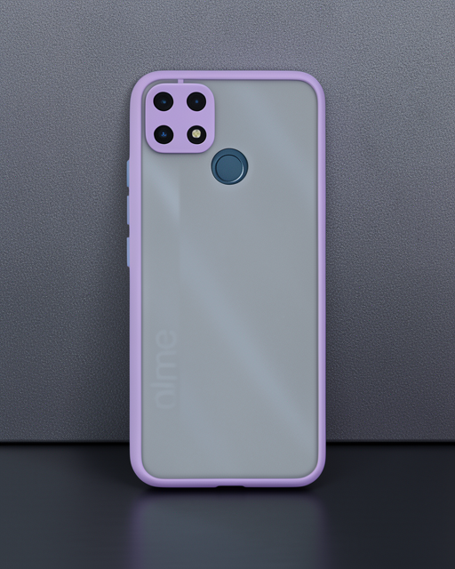 Realme C25 Kılıf Montreal Silikon Kapak - Mor