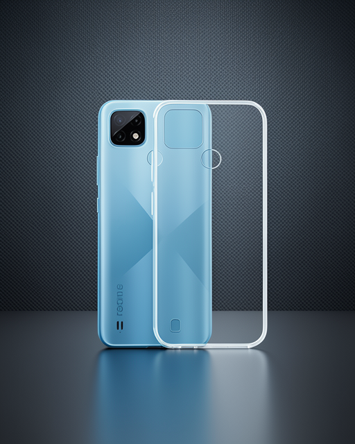 Realme C21 Kılıf Lüx Şeffaf Silikon
