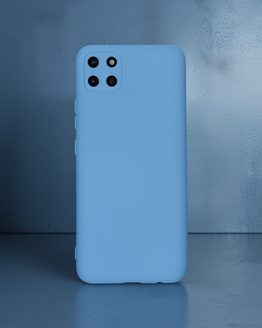 Realme C11 Kılıf Nano İçi Kadife Silikon - Mavi