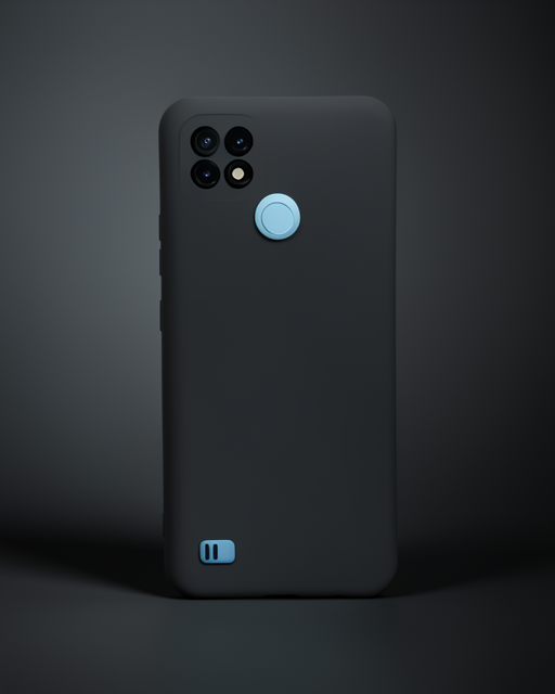 Realme C21 Kılıf Nano İçi Kadife Silikon - Lacivert