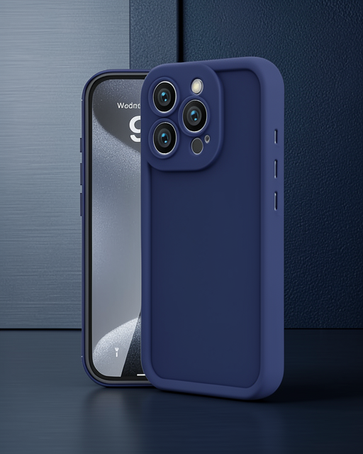 Apple İphone 16 Pro Kılıf Viera Silikon - Lacivert