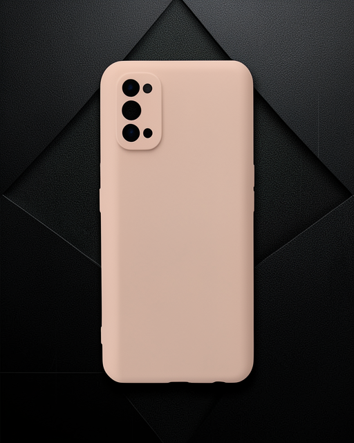 Realme 7 Pro Kılıf Nano İçi Kadife Silikon - Pudra