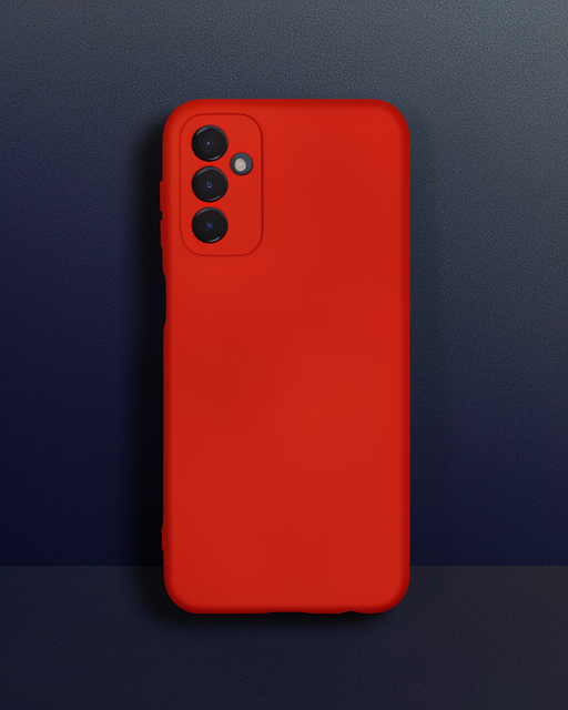Samsung Galaxy M23 Kılıf Nano İçi Kadife Silikon - Kırmızı