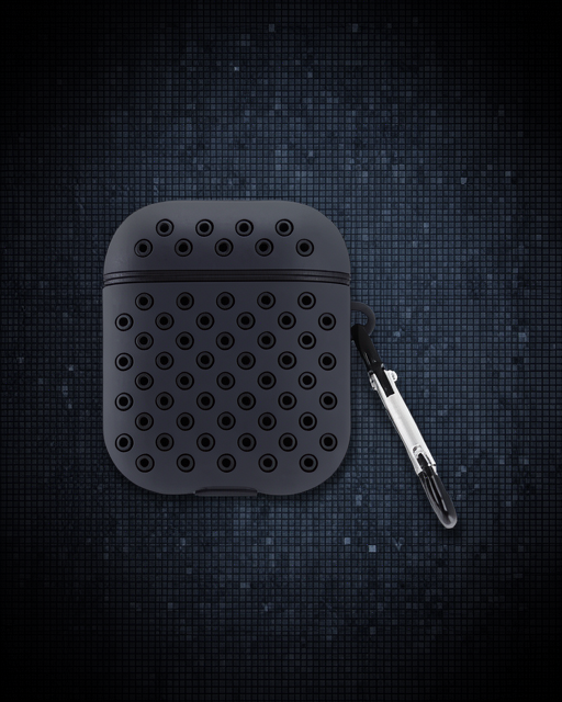 Apple Airpods 2 (2.nesil) Spor Delikli Kılıf - Siyah-siyah
