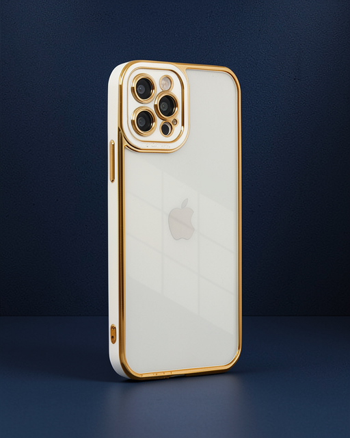Apple İphone 12 Pro Max Kılıf Liva Lens Silikon - Beyaz