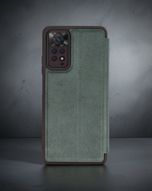 Xiaomi Redmi Note 12 Pro 4g Kılıf Flip Cover - Koyu Yeşil