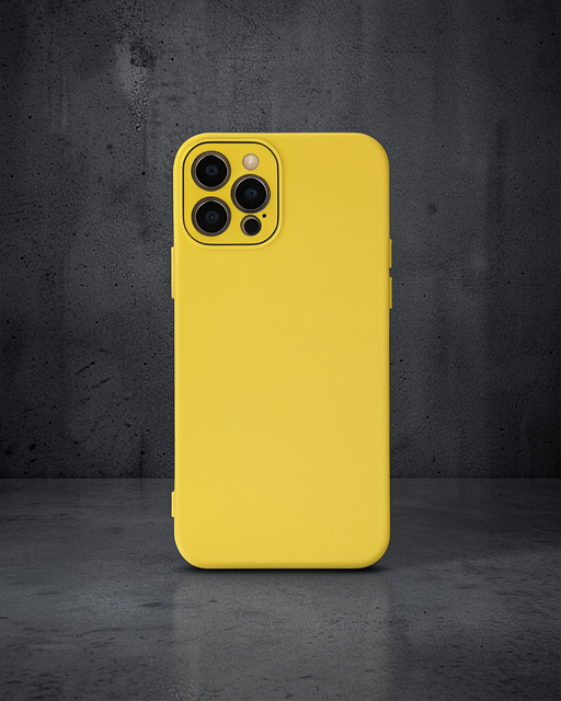 Apple İphone 12 Pro Kılıf Lansman Glass Kapak - Sarı