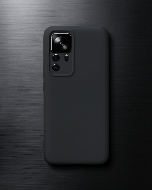 Xiaomi Mi 12t Pro Kılıf Nano İçi Kadife Silikon - Siyah