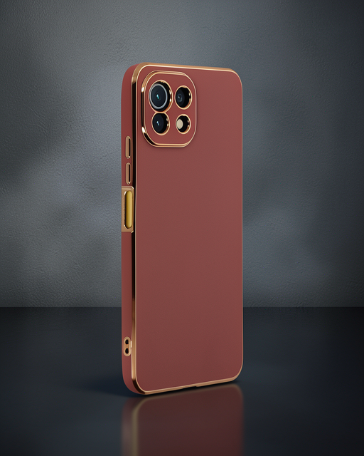 Xiaomi Mi 11 Lite Kılıf Volet Silikon - Kırmızı