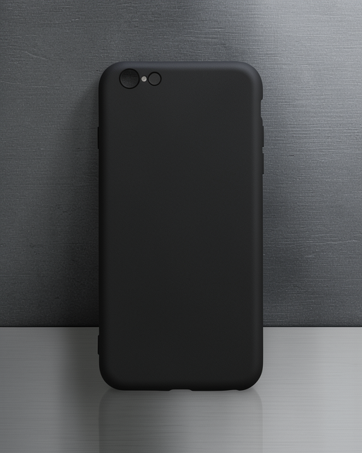 Apple İphone 6 Plus Kılıf Nano İçi Kadife Silikon - Siyah