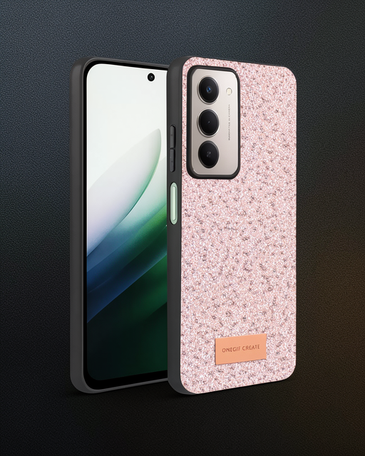 Onegif Xiaomi Redmi 15 4g Bright Simli Kapak - Pembe
