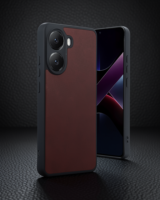 Xiaomi Poco X7 Pro Kılıf Aras Deri Kapak - Bordo