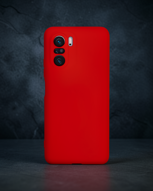 Xiaomi Poco F3 Kılıf Nano İçi Kadife Silikon - Kırmızı
