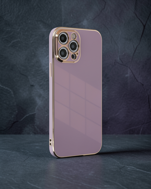 Apple İphone 12 Pro Max Kılıf Volet Silikon - Mor