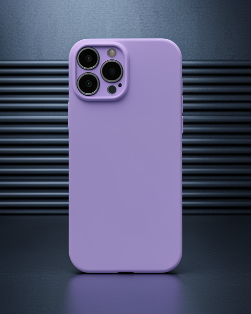 Apple İphone 13 Pro Kılıf Nano İçi Kadife Silikon - Koyu Lila