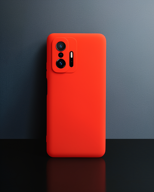 Xiaomi Mi 11t Pro Kılıf Nano İçi Kadife Silikon - Kırmızı