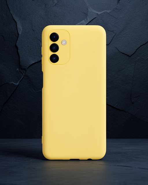 Samsung Galaxy A24 4g Kılıf Nano İçi Kadife Silikon - Sarı