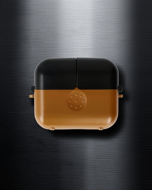 Apple Airpods 3 (3.nesil) Basmalı Kılıf - Kahverengi-siyah