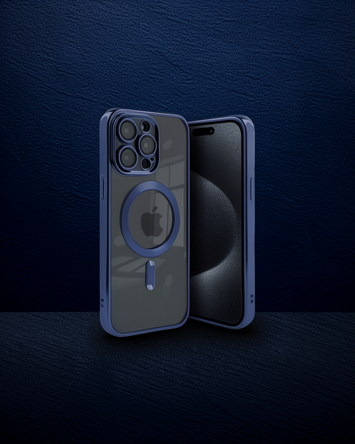 Apple İphone 15 Pro Kılıf Kross Magneticsafe Kapak - Lacivert