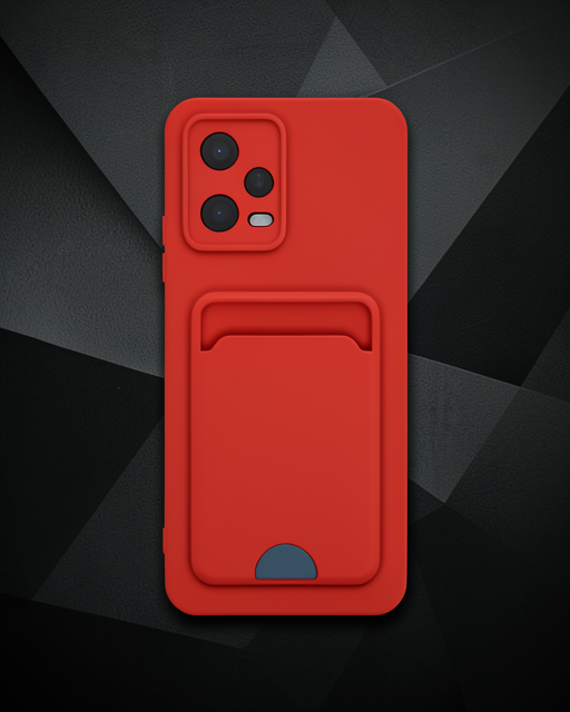 Xiaomi Poco X5 5g Kılıf Kelvin Kartvizitli Silikon - Kırmızı