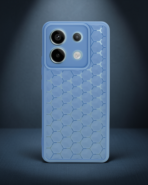 Xiaomi Redmi Note 13 Pro 5g Kılıf Petek Silikon Kapak - Mavi
