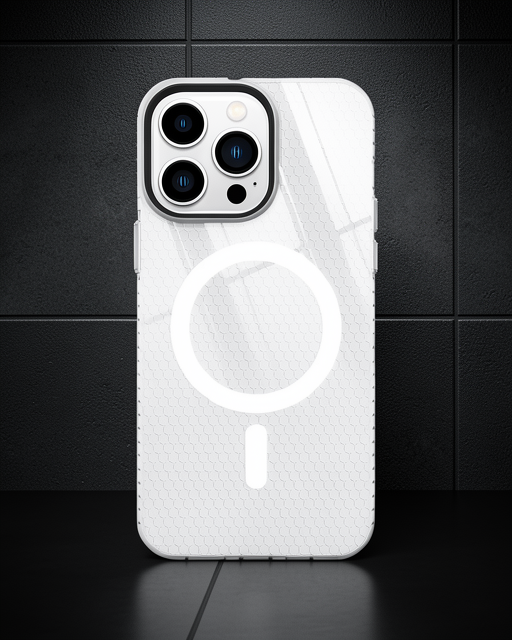 Apple İphone 14 Pro Kılıf Beta Magneticsafe Silikon - Şeffaf