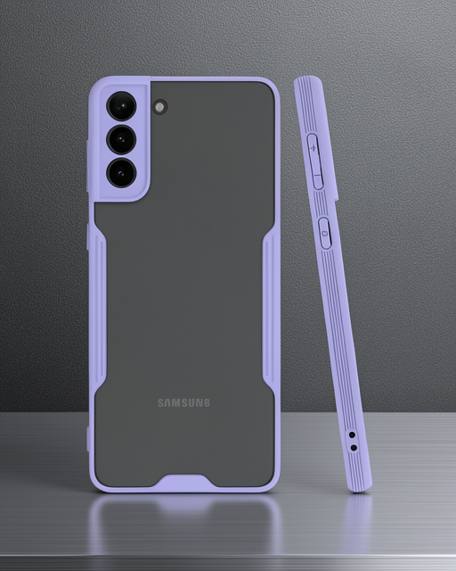 Samsung Galaxy S21 Plus Kılıf Platin Silikon - Lila