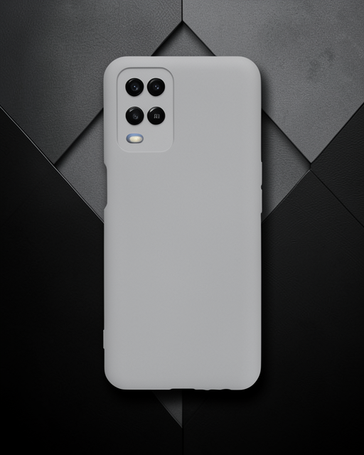 Oppo A54 4g Kılıf Nano İçi Kadife Silikon - Gri