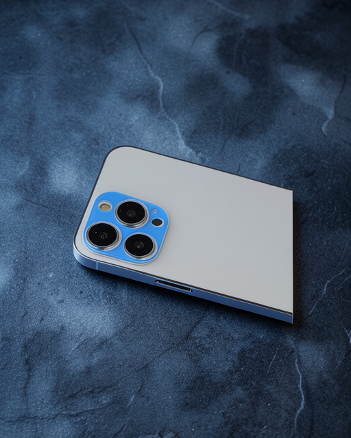 Apple İphone 13 Pro Max Rainbow Kamera Lens Koruma Cam - Mavi