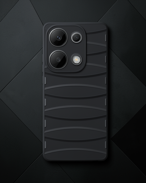 Xiaomi Redmi Note 13 Pro 4g Kılıf Bibercas Silikon Kapak - Siyah