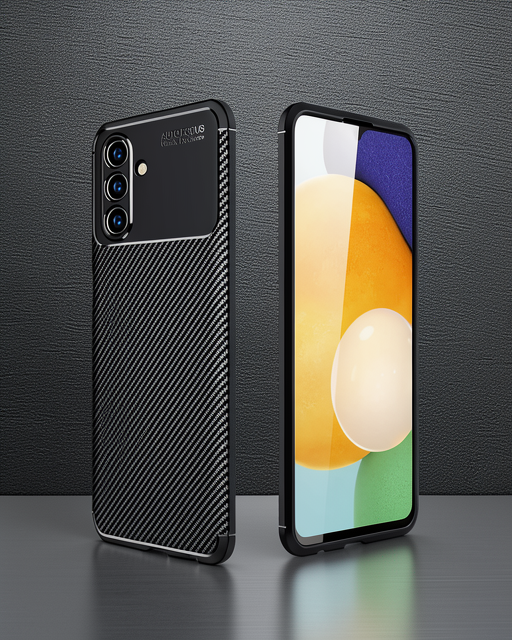 Samsung Galaxy A36 Kılıf Auto Focus Karbon Kapak - Siyah
