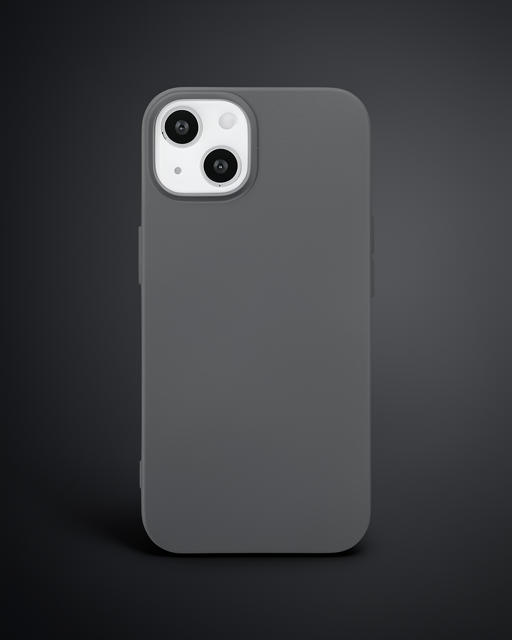 Apple İphone 14 Kılıf Nano İçi Kadife Silikon - Gri