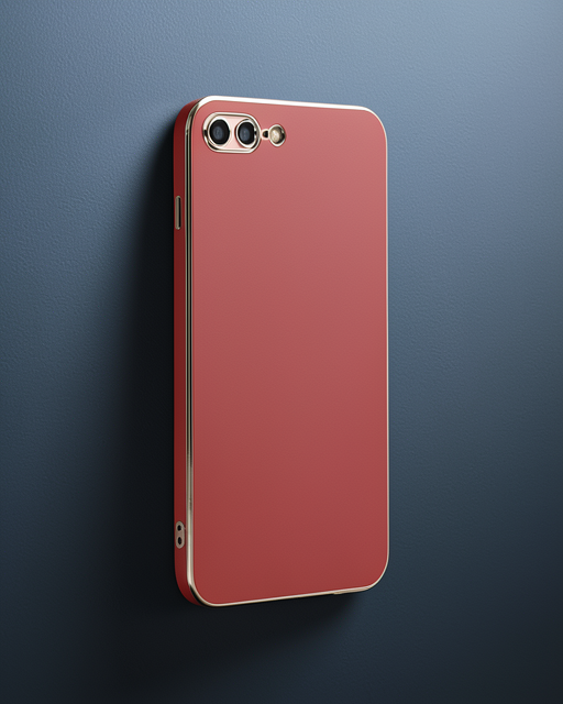 Apple İphone 7 Plus Kılıf Volet Silikon - Kırmızı