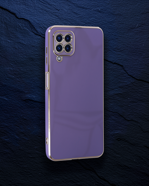 Samsung Galaxy A22 Kılıf Volet Silikon - Mor