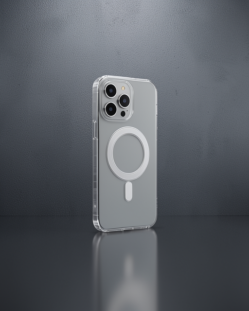 Apple İphone 14 Pro Max Kılıf Matte Şeffaf Magneticsafe - Şeffaf