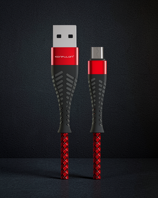 S61 Micro Usb Kablo 1.2m 2.1a - Kırmızı