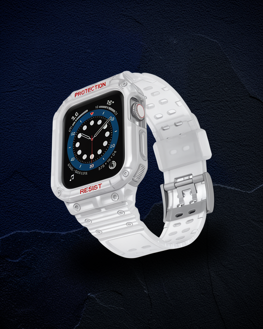 Apple Watch 42mm Kr401 Silikon Kordon - Şeffaf