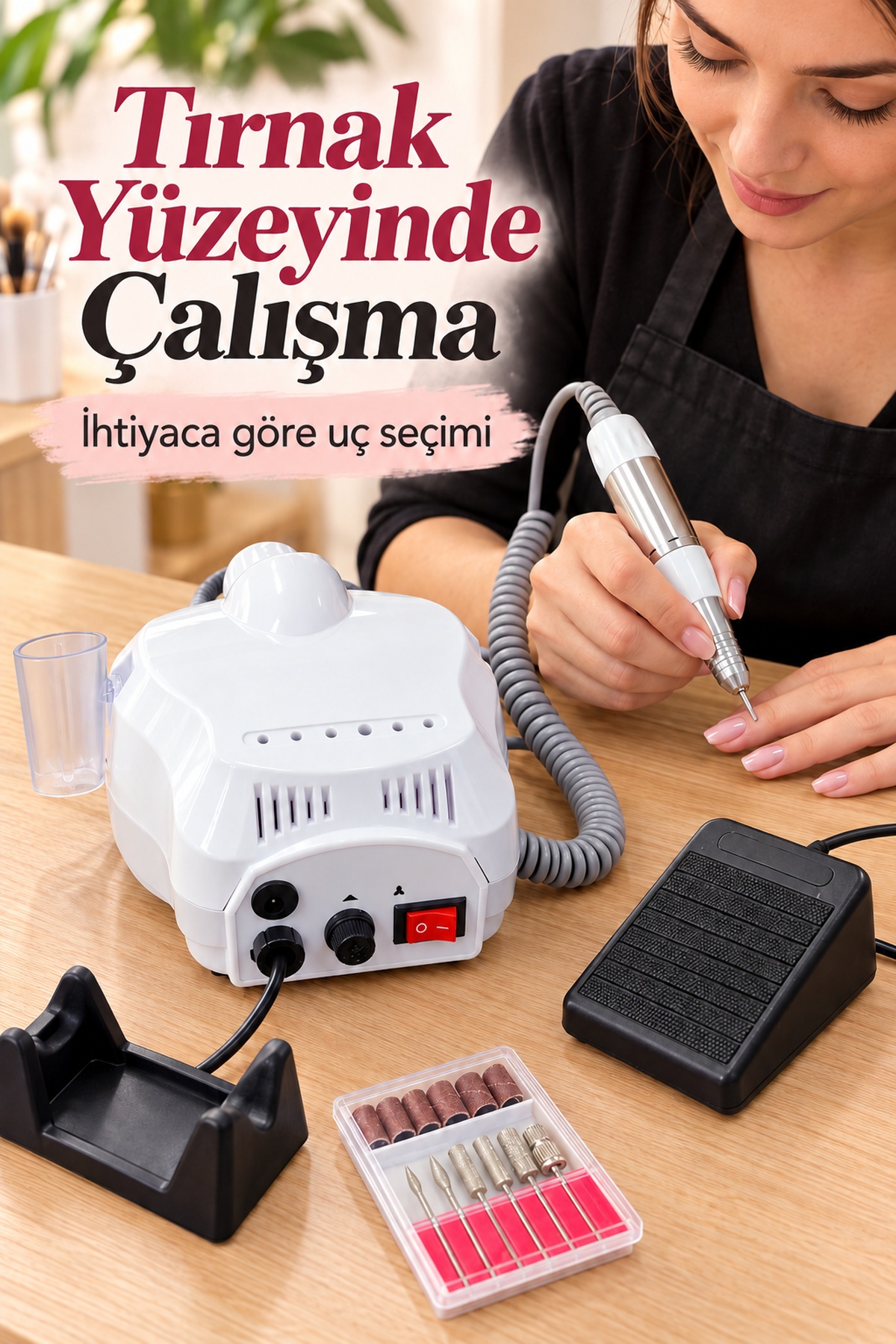 Elektrikli Tırnak Törpüsü El ve Ayak Kumandalı Set