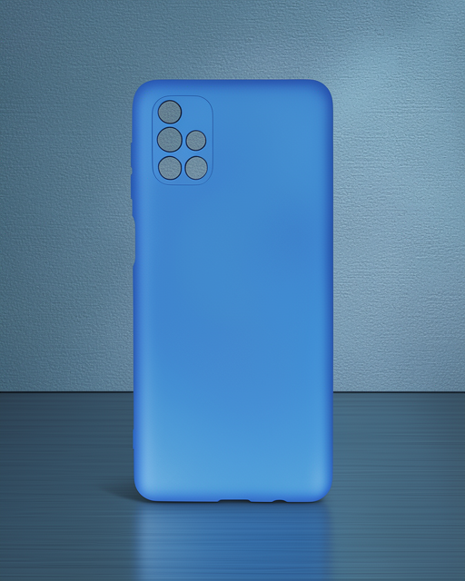 Samsung Galaxy M51 Kılıf First Silikon - Mavi