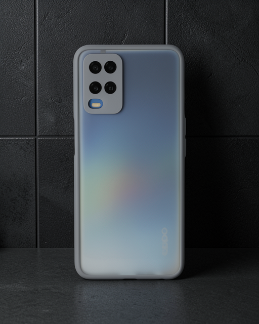 Oppo A54 4g Kılıf Montreal Silikon Kapak - Gri