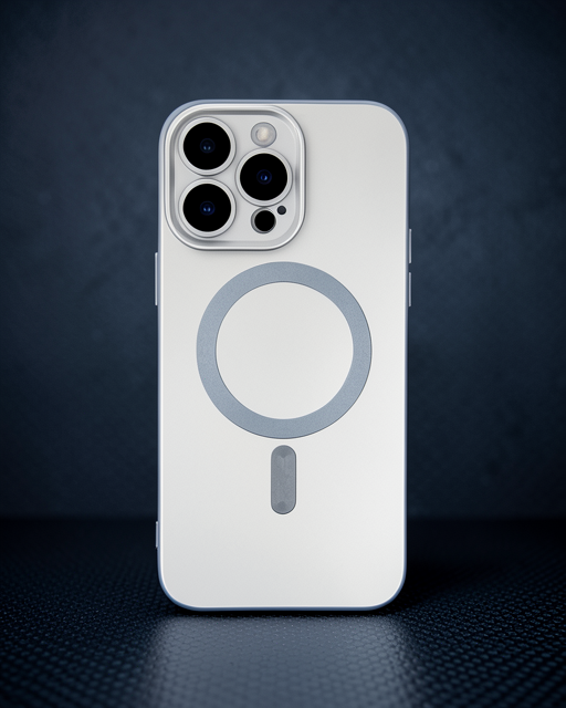 Apple İphone 13 Pro Max Kılıf Moshi Lens Magneticsafe Silikon - Gümüş