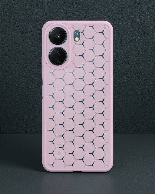 Xiaomi Redmi 13c Kılıf Petek Silikon Kapak - Lila