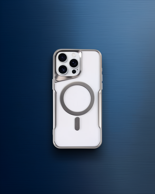 Apple İphone 15 Pro Kılıf Boyi Magsafe Silikon Kapak - Gümüş