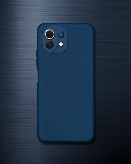 Xiaomi Mi 11 Lite Kılıf Nano İçi Kadife Silikon - Lacivert