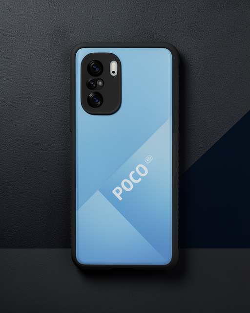 Xiaomi Poco F3 Kılıf Miami Şeffaf Silikon - Siyah
