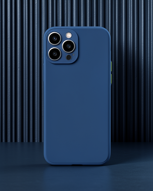Apple İphone 15 Pro Max Kılıf Montreal Silikon Kapak - Lacivert