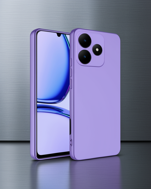 Realme C61 Kılıf First Silikon - Lila